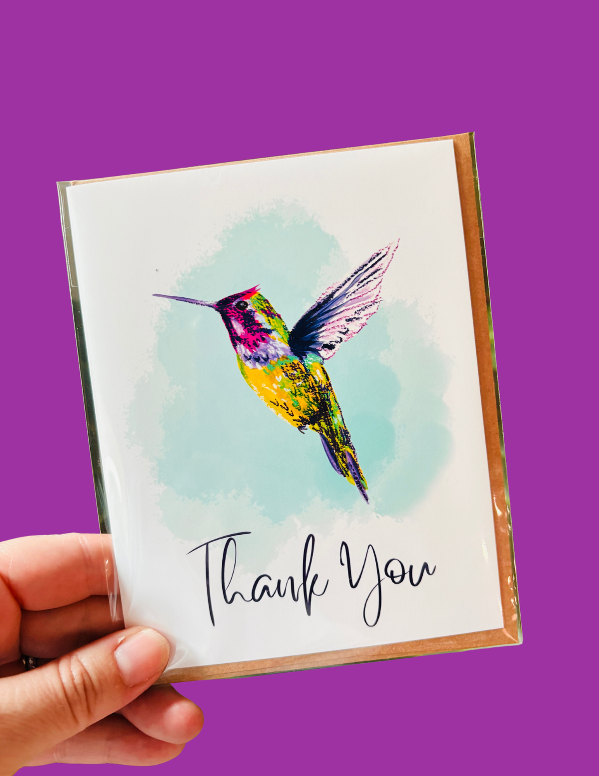Anna’s Hummingbird Thank You Card