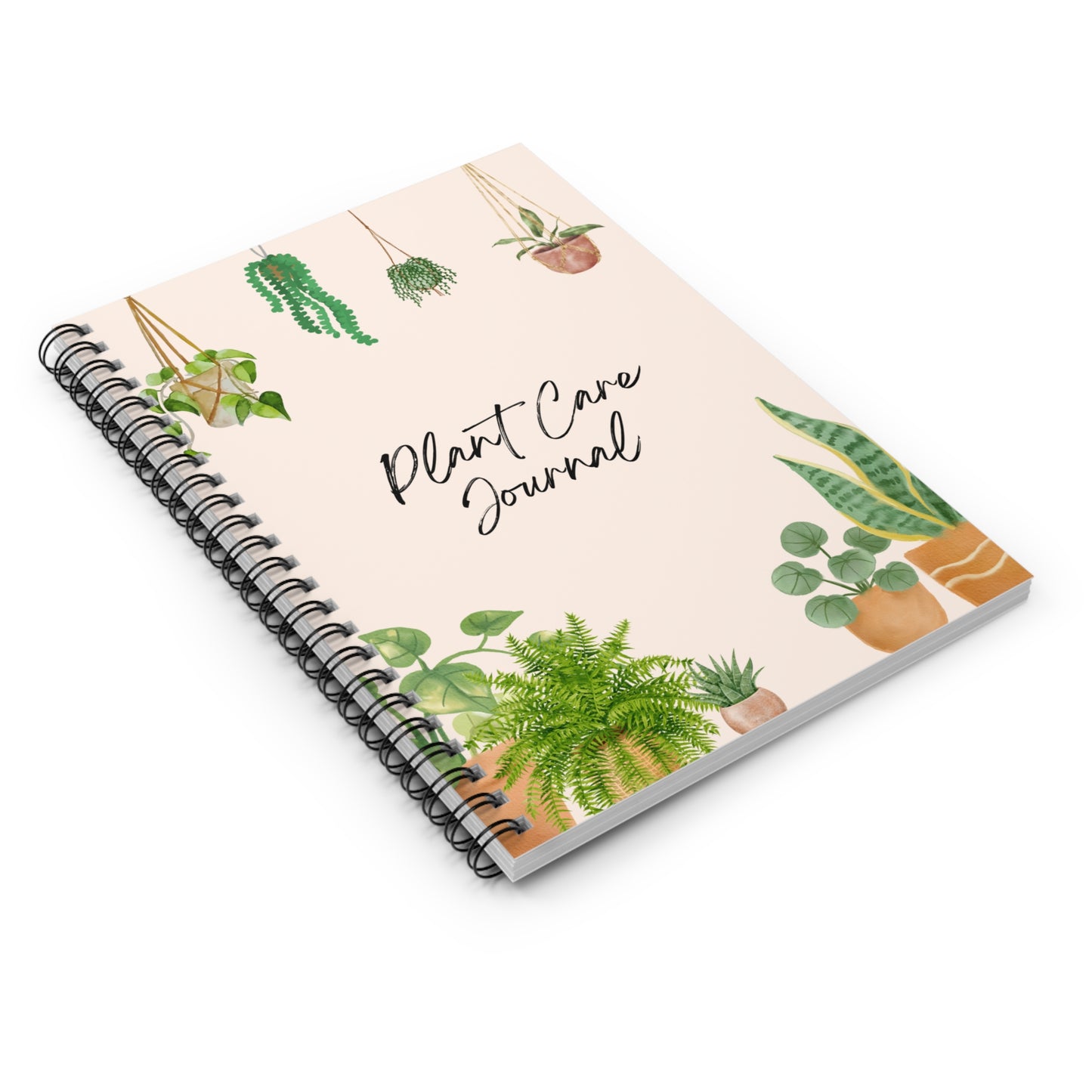 Plant Care Journal Notebook - Ruled Line