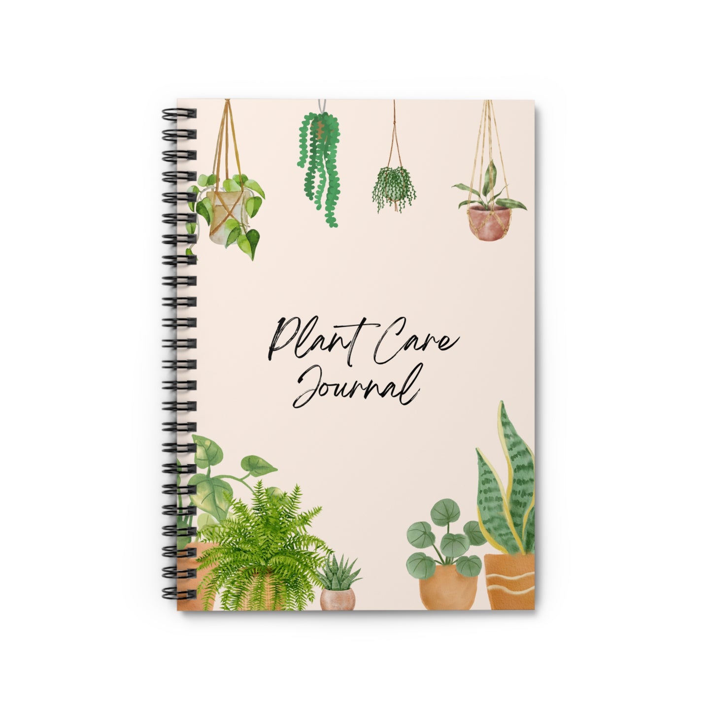 Plant Care Journal Notebook - Ruled Line