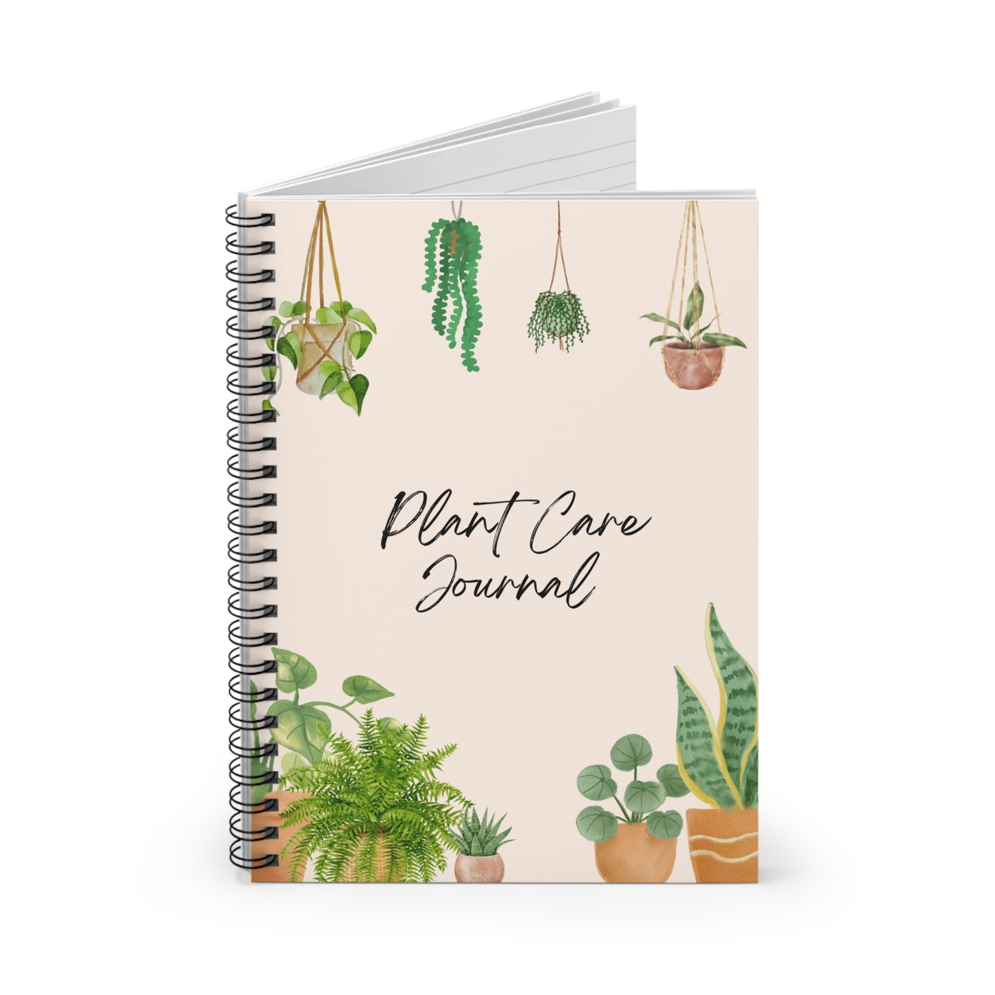 Plant Care Journal Notebook - Ruled Line