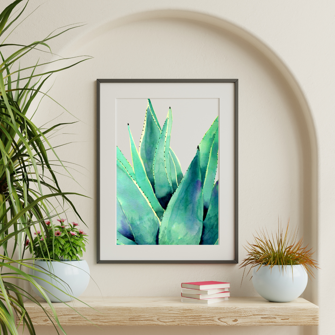 Aloe Vera Art Print