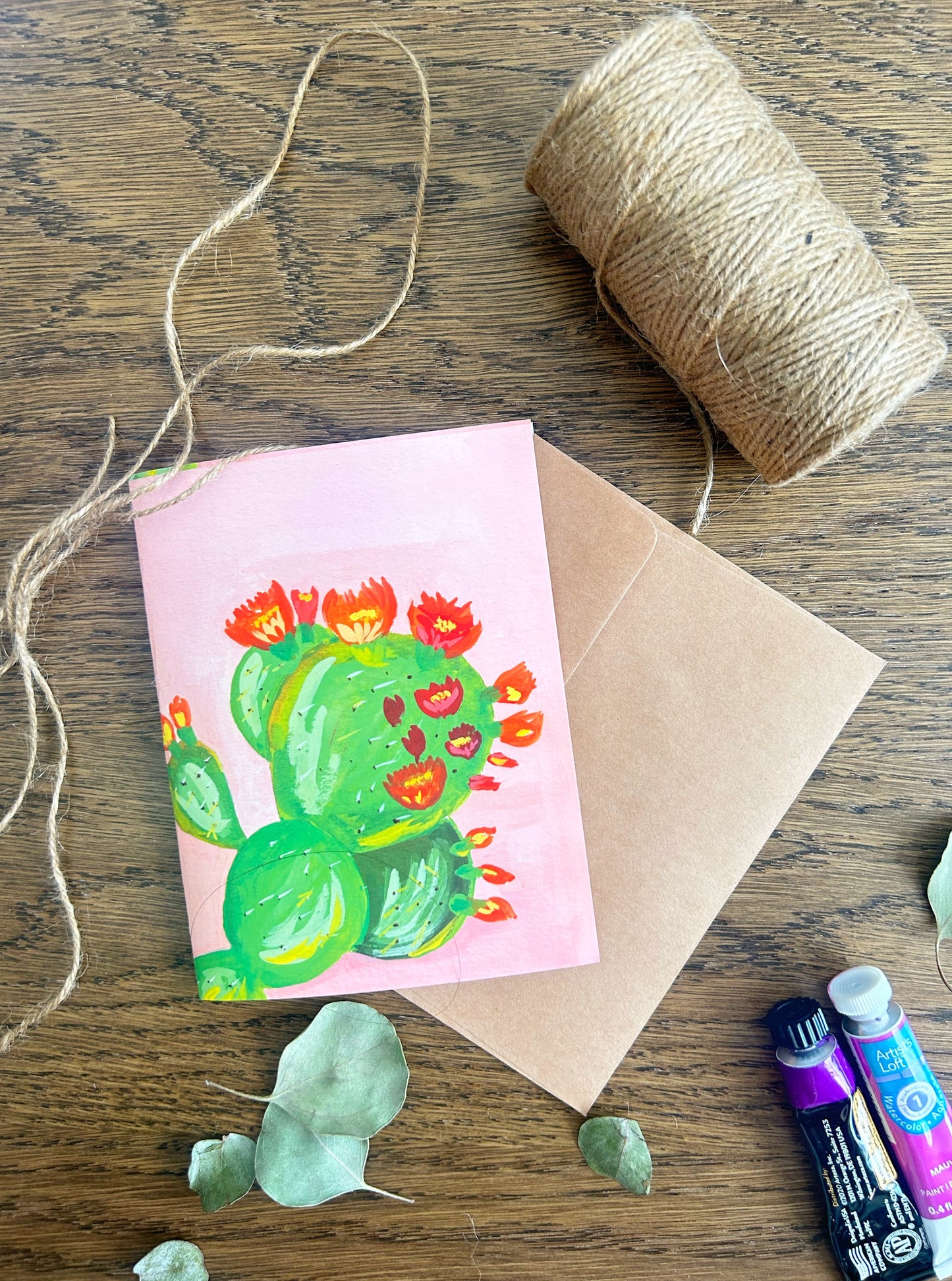 Lush Cacti  Greeting Card- Pack of 5