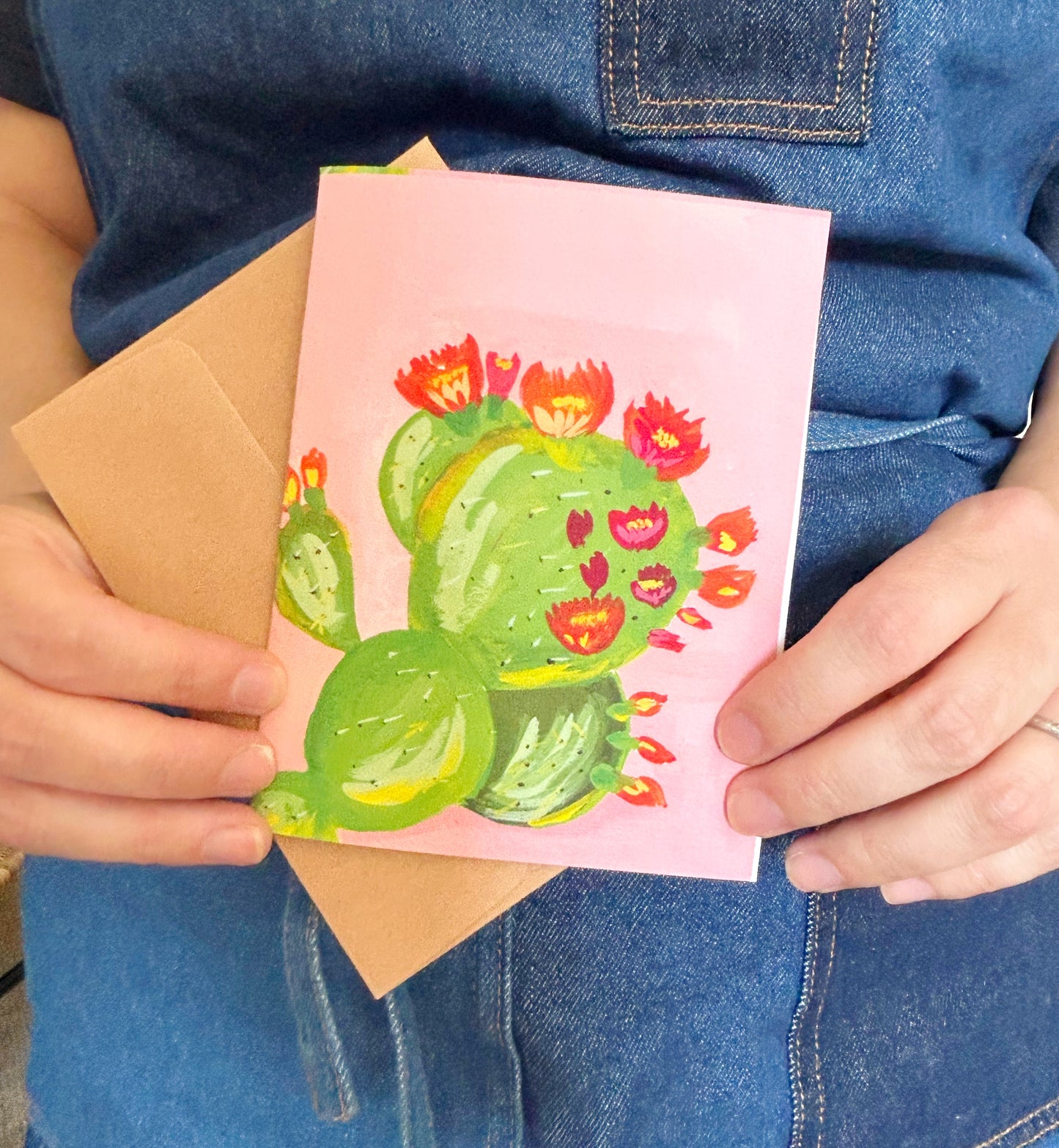 Lush Cacti  Greeting Card- Pack of 5