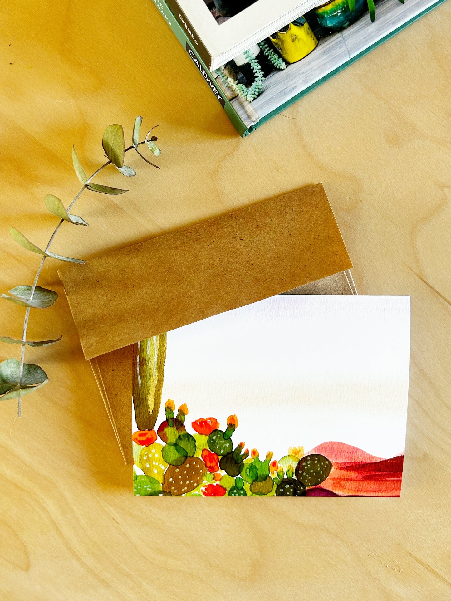 Cactus Garden Phoenix blank card