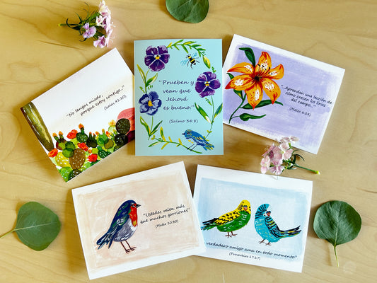 Assorted Greetings Cards Encouragement and Comfort Pack of 5