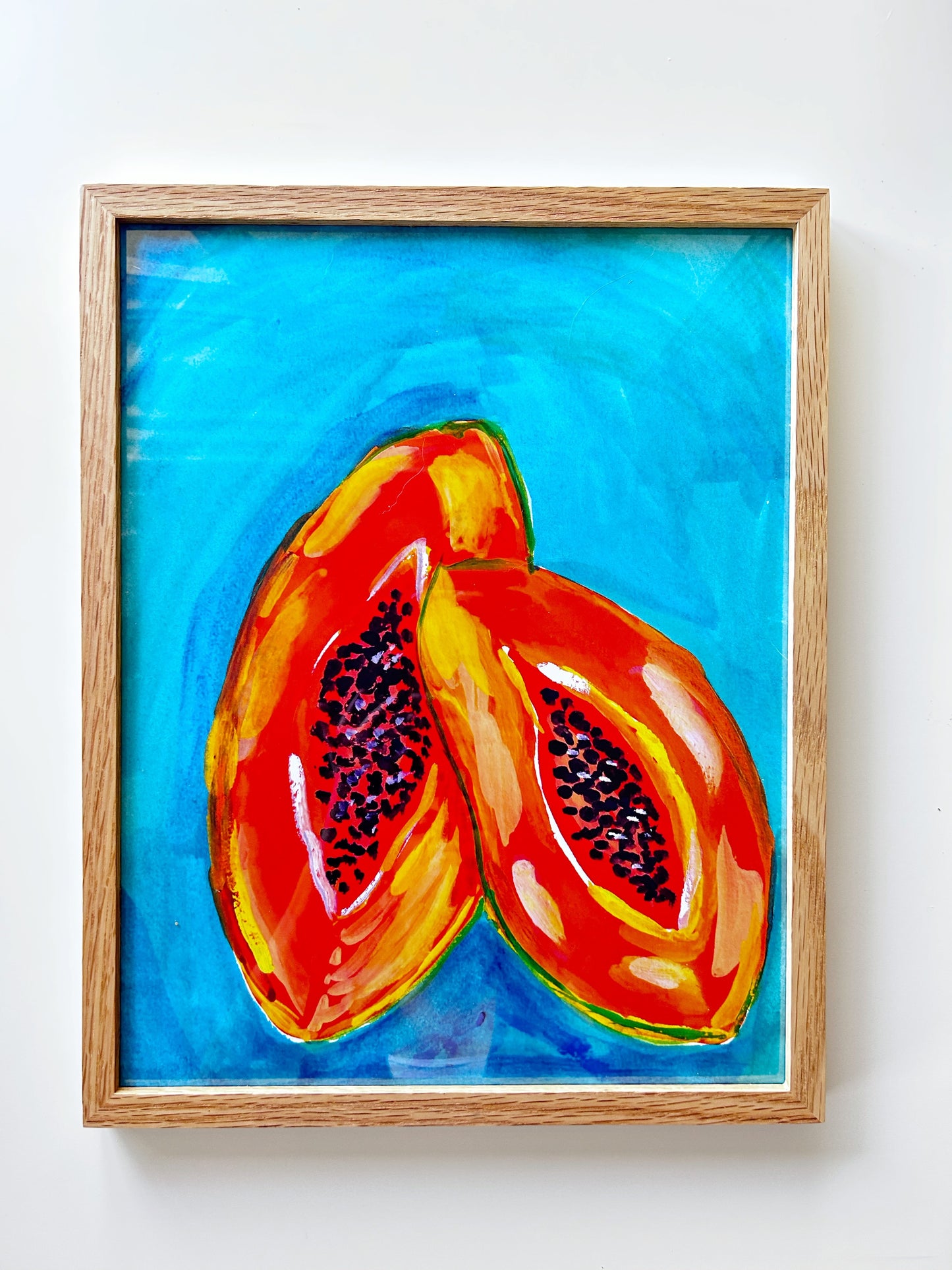 Colorful Papaya Art Print