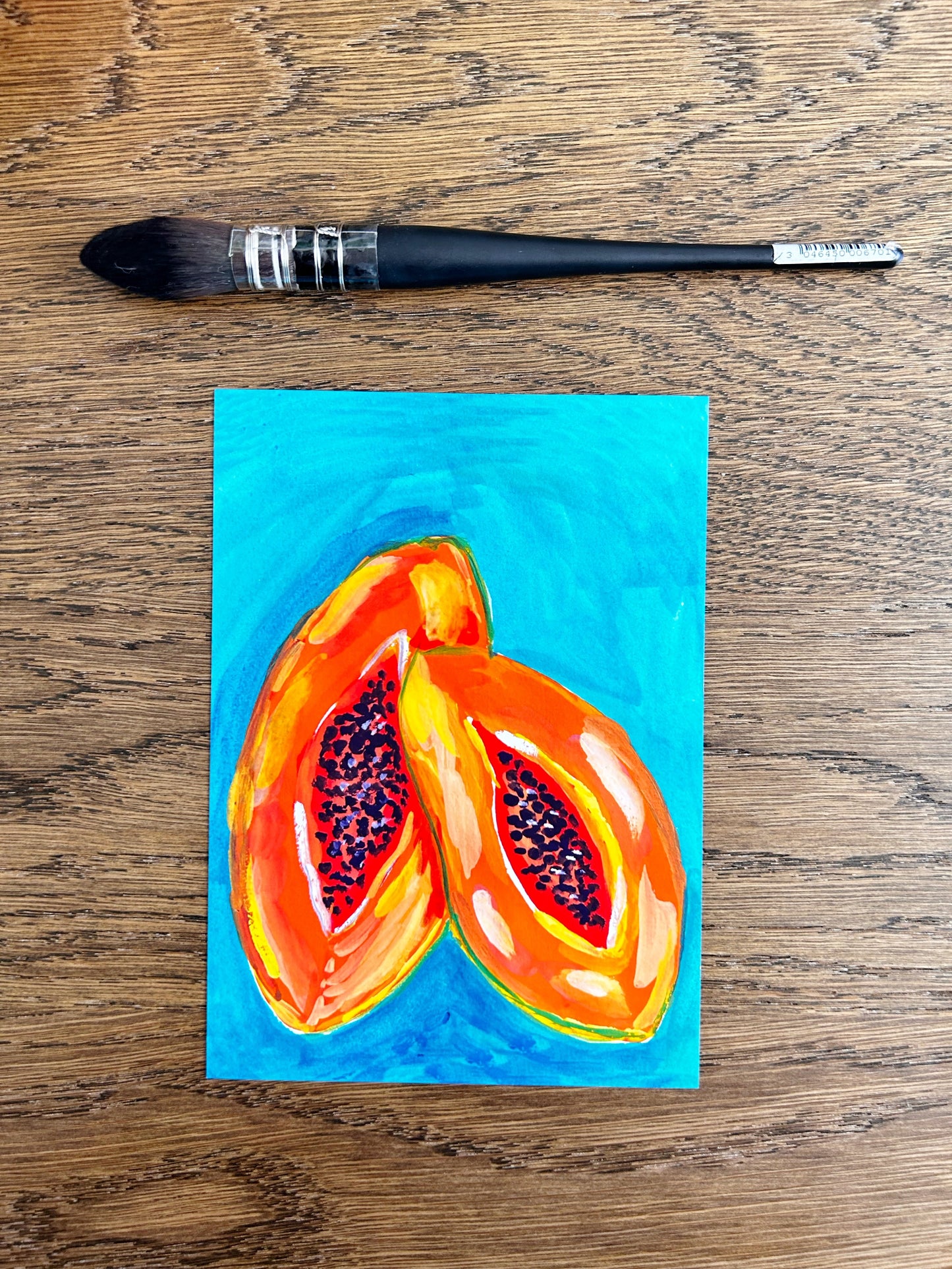 Colorful Papaya Art Print