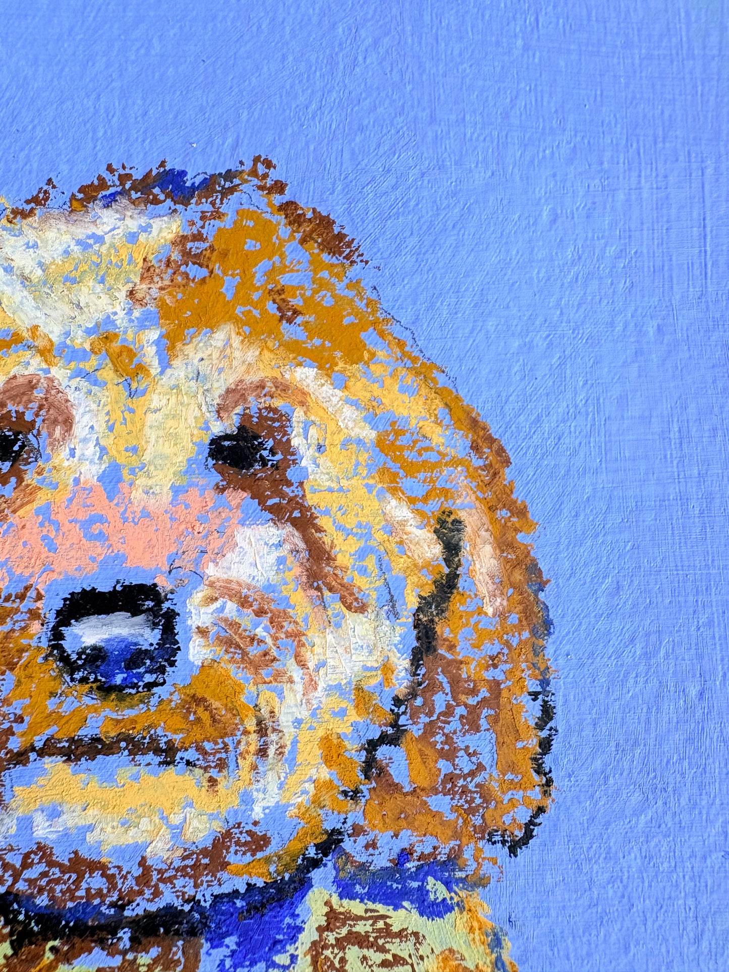 Custom Pet Portrait from Photo – Watercolor or Oil Pastel | Vibrant Modern Pet Art