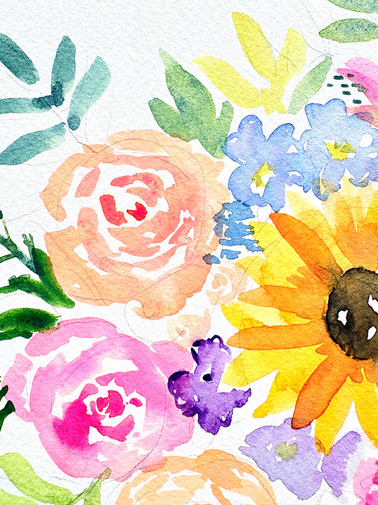 Watercolor Workshop: Painting a Summer Bouquet