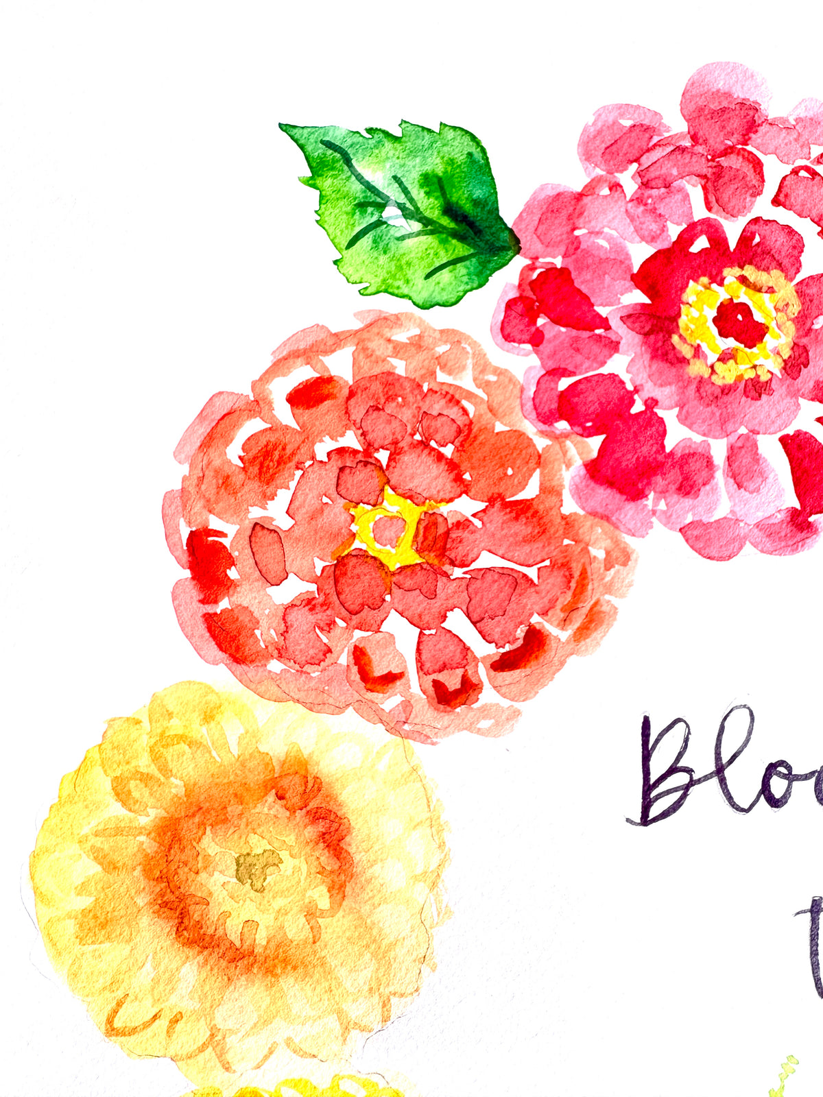 Bloom then Brush Watercolor Experience