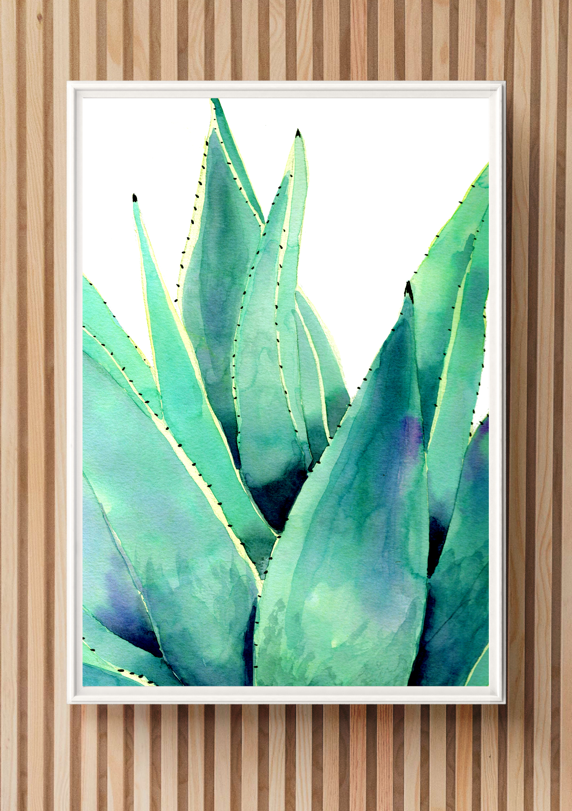 kunst aloe vera Aloe Vera Art Print
