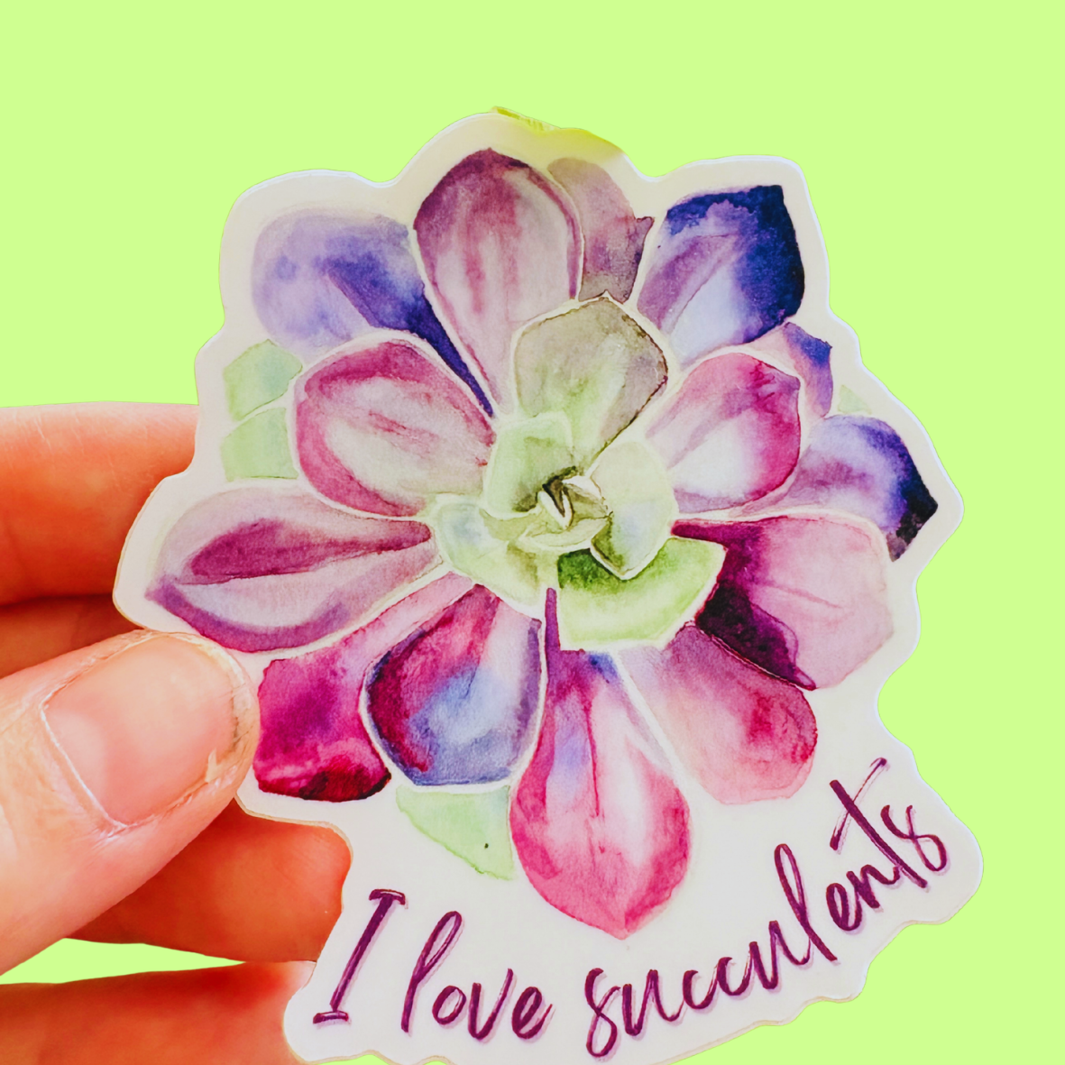Succulent Vinyl Sticker