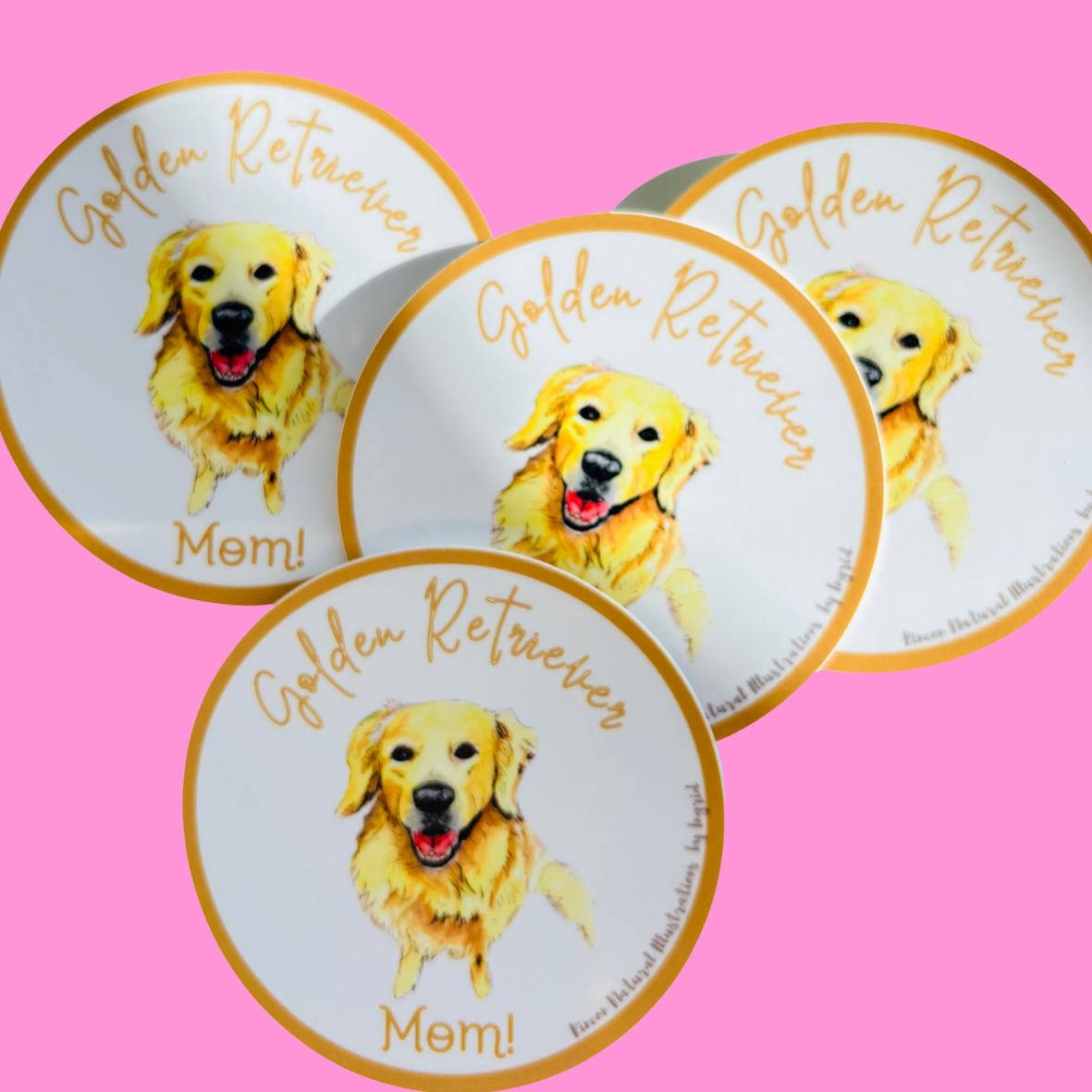 Golden Retriever Mom Sticker